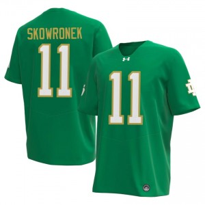 Ben Skowronek #11 Officially Licensed 2026 UND Men Green Football University Jersey pi624191