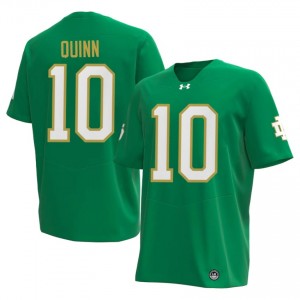 Premium Green UND Fighting Irish NCAA #10 Brady Quinn Men 2026 Football Embroidery Jersey cm6Knk14