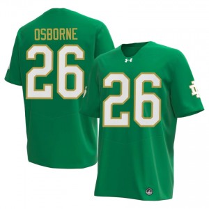 Premium Green UND Fighting Irish University #26 Javian Osborne Men 2026 Football Embroidery Jersey xJ5s3031