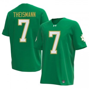 Premium Green UND Fighting Irish College #7 Joe Theismann Men 2026 Football Embroidery Jersey u3y66651