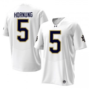 White #5 Paul Hornung Men Durable Notre Dame High School 2026 Football Stitching Jersey RB458544