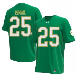 Raghib Ismail #25 Officially Licensed 2026 UND Men Green Football College Jersey 3i81GX95
