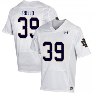 Notre Dame Fighting Irish #39 Anthony Sacca White Men Player Football Authentic Design Jersey l6528734