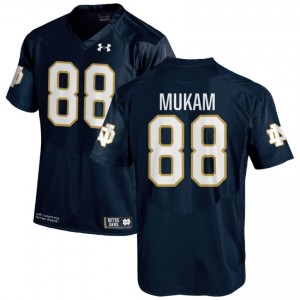 #88 Armel Mukam Notre Dame Game-Day Style Navy Men Player Football Jersey AGY80m49