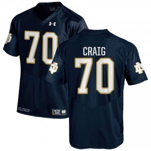 #70 Ashton Craig Notre Dame Game-Day Style Navy Men NCAA Football Jersey 47272a67