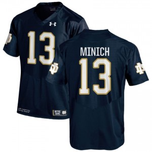 #13 Ben Minich Notre Dame Game-Day Style Navy Men High School Football Jersey 226wE546
