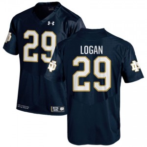#29 Brandon Logan Notre Dame Game-Day Style Navy Men Player Football Jersey 4230BN53