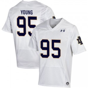 Notre Dame Fighting Irish #95 Bryce Young White Men Player Football Authentic Design Jersey 54412249
