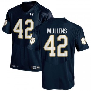 Navy #42 Cole Mullins Men Durable Irish College Football Stitching Jersey U8777J31
