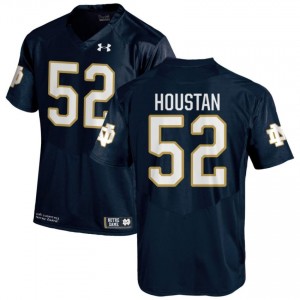 #52 Devan Houstan Notre Dame Game-Day Style Navy Men Player Football Jersey 483UTm10