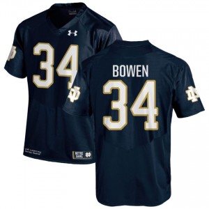 #34 Drayk Bowen Notre Dame Game-Day Style Navy Men University Football Jersey 56l8k550