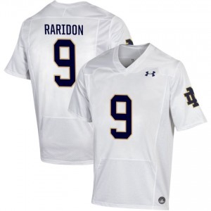 Notre Dame Fighting Irish #9 Eli Raridon White Men Player Football Authentic Design Jersey M0K7Yy15