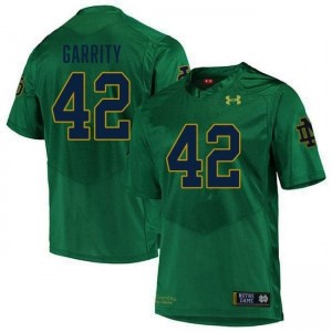 Premium Green UND High School #42 Henry Garrity Men Football Embroidery Jersey 05514654