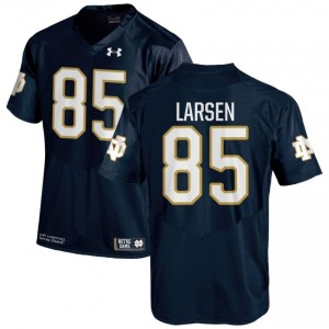 Navy #85 Jack Larsen Men Durable Irish College Football Stitching Jersey 17N20424