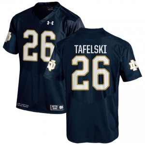 Navy #26 Jake Tafelski Men Durable Irish High School Football Stitching Jersey F326U582