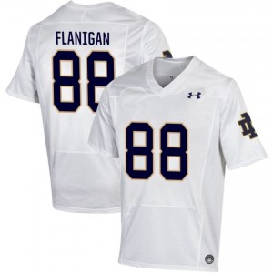 Men #88 James Flanigan White High School Fighting Irish Classic Fit Football Jersey 8637E664
