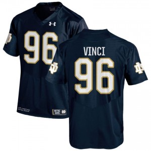 Navy #96 Joseph Vinci Men Durable Irish College Football Stitching Jersey 3128j284