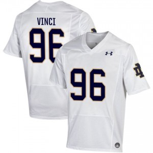 Men #96 Joseph Vinci White University Fighting Irish Classic Fit Football Jersey s0mr8W87