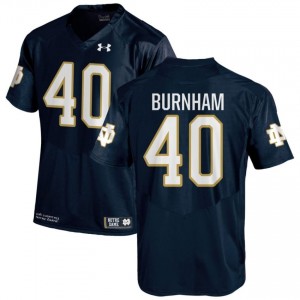#40 Joshua Burnham Notre Dame Game-Day Style Navy Men University Football Jersey 68p78149