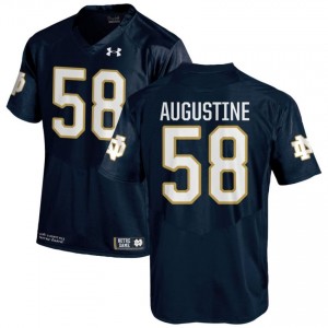 #58 Matty Augustine Notre Dame Game-Day Style Navy Men College Football Jersey iul41y74