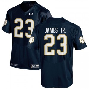 Navy #23 Nolan James Jr. Men Durable Irish NCAA Football Stitching Jersey 1RW1s144