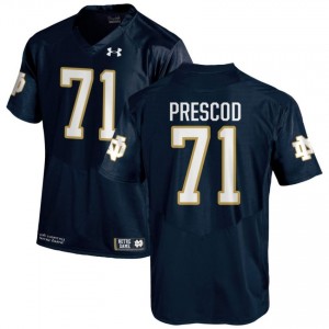 #71 Styles Prescod Notre Dame Game-Day Style Navy Men College Football Jersey 57m07855