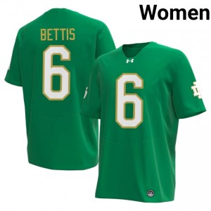 Jerome Bettis #6 Officially Licensed 2026 UND Women Green Football NCAA Jersey 4S8ML189