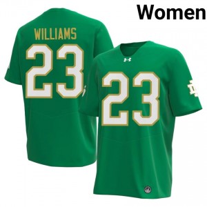 Kyren Williams #23 Officially Licensed 2026 UND Women Green Football NCAA Jersey l6b1rr51