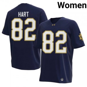 Fighting Irish #82 Leon Hart Navy Women University Football 2026 Authentic Design Jersey 2u3E3784