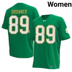 Ross Browner #89 Officially Licensed 2026 UND Women Green Football College Jersey 7325w545