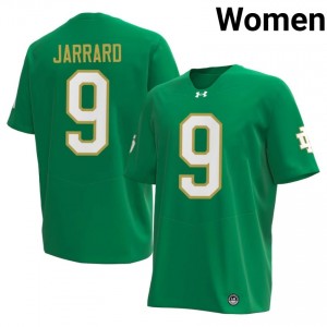 Teddy Jarrard #9 Officially Licensed 2026 UND Women Green Football Player Jersey 11112838