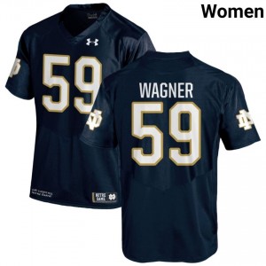 Navy #59 Aamil Wagner Women Durable Irish Player Football Stitching Jersey gFT86426