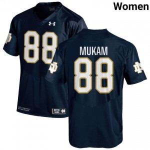 Navy #88 Armel Mukam Women Durable Irish Player Football Stitching Jersey J3nIoH44