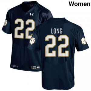 #22 Ethan Long Notre Dame Game-Day Style Navy Women College Football Jersey nH368a94