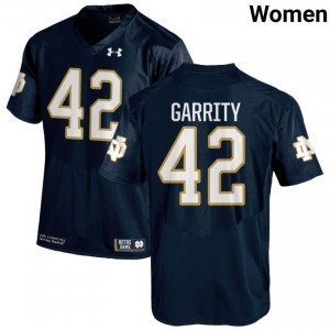 Navy #42 Henry Garrity Women Durable Irish Player Football Stitching Jersey e38O3532