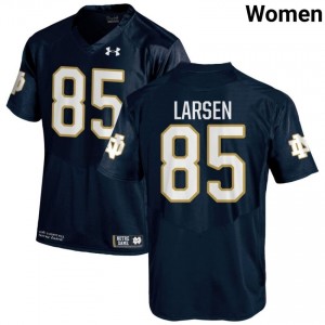 #85 Jack Larsen Notre Dame Game-Day Style Navy Women College Football Jersey X6EiFh26