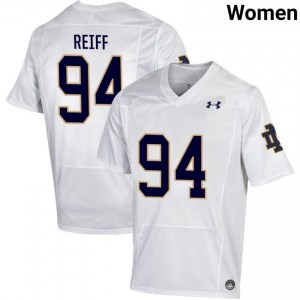 Women #94 Joe Reiff White High School Fighting Irish Classic Fit Football Jersey 7457cL38