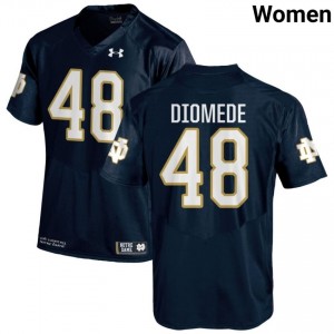 #48 Marcello Diomede Notre Dame Game-Day Style Navy Women High School Football Jersey rSeAlW59