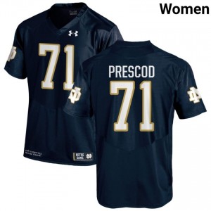 Navy #71 Styles Prescod Women Durable Irish College Football Stitching Jersey f7DT3F35