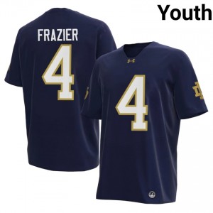 Youth #4 Bubba Frazier Navy NCAA Notre Dame Fighting Irish Classic Fit Football Jersey Pp5Oa249