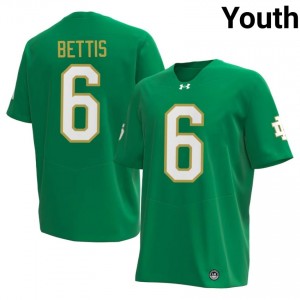 Premium Green UND Fighting Irish University #6 Jerome Bettis Youth 2026 Football Embroidery Jersey 12fu5820
