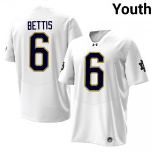 #6 Jerome Bettis Irish 2026 Game-Day Style White Youth NCAA Football Jersey wa72f710