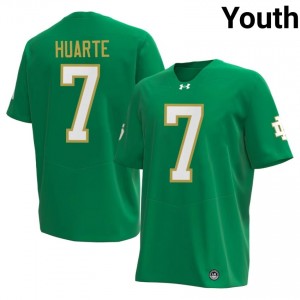 Premium Green UND Fighting Irish NCAA #7 John Huarte Youth 2026 Football Embroidery Jersey 63U6iP28