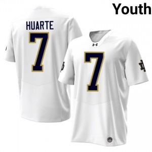 #7 John Huarte Irish 2026 Game-Day Style White Youth High School Football Jersey S3N45n90