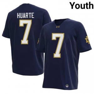 Fighting Irish #7 John Huarte Navy Youth Player Football 2026 Authentic Design Jersey 0i5DRu21