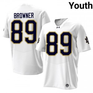 #89 Ross Browner Irish 2026 Game-Day Style White Youth Player Football Jersey Yf084K16