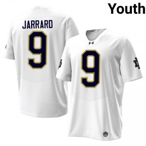 #9 Teddy Jarrard Irish 2026 Game-Day Style White Youth University Football Jersey dDwg1L22