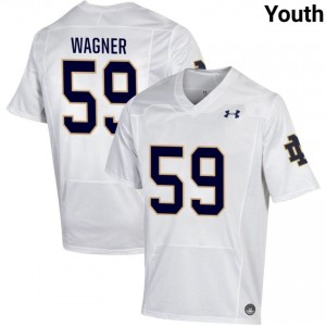 Notre Dame Fighting Irish #59 Aamil Wagner White Youth NCAA Football Authentic Design Jersey 702T4Y10