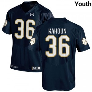 #36 Bodie Kahoun Notre Dame Game-Day Style Navy Youth College Football Jersey cpMgo783