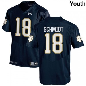 #18 Erik Schmidt Notre Dame Game-Day Style Navy Youth NCAA Football Jersey pS5d4399